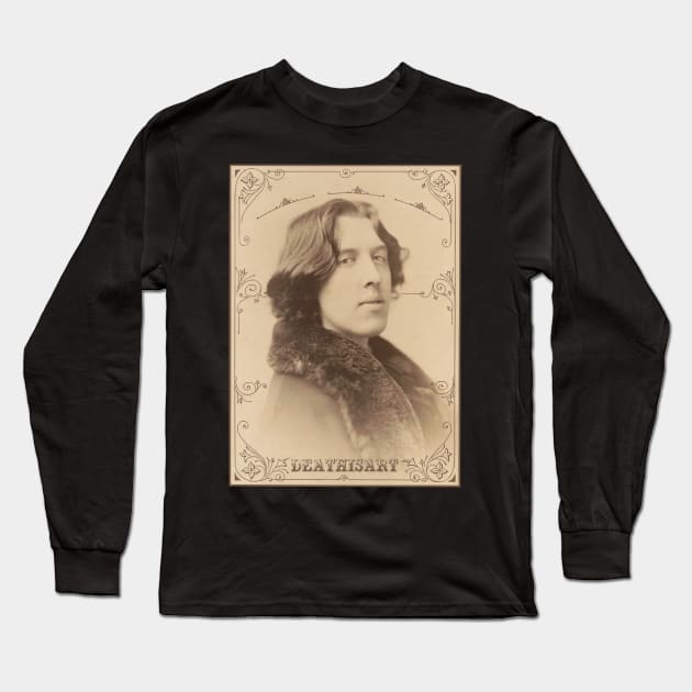 Oscar Wilde #3 Long Sleeve T-Shirt by Death Is Art
